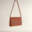 Flap Handbag / Tan Pebble