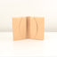 Beige leather wallet on a white background